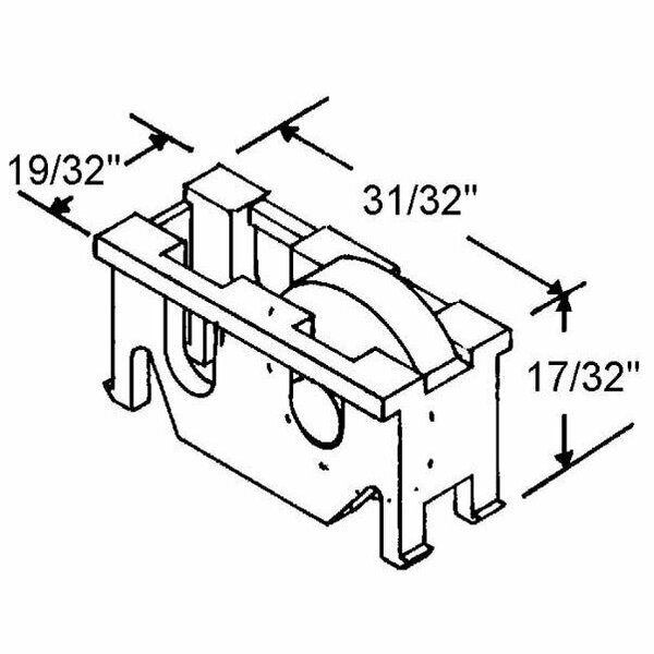 Strybuc Sliding Window Roller Assembly 900-8996